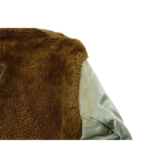 Vintage 70s Mighty Mac Out O'Gloucester Faux Fur Lined Coat Mens Size 40 Sherpa - Picture 10 of 10